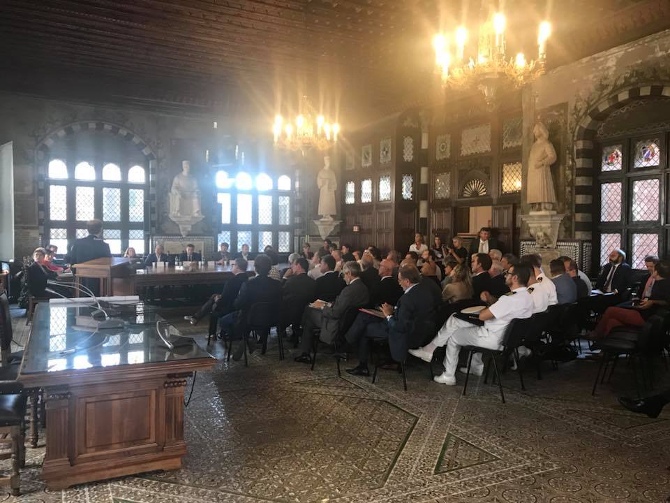 Meeting with the members of the eighth and ninth parliamentary Commissions at Palazzo San Giorgio