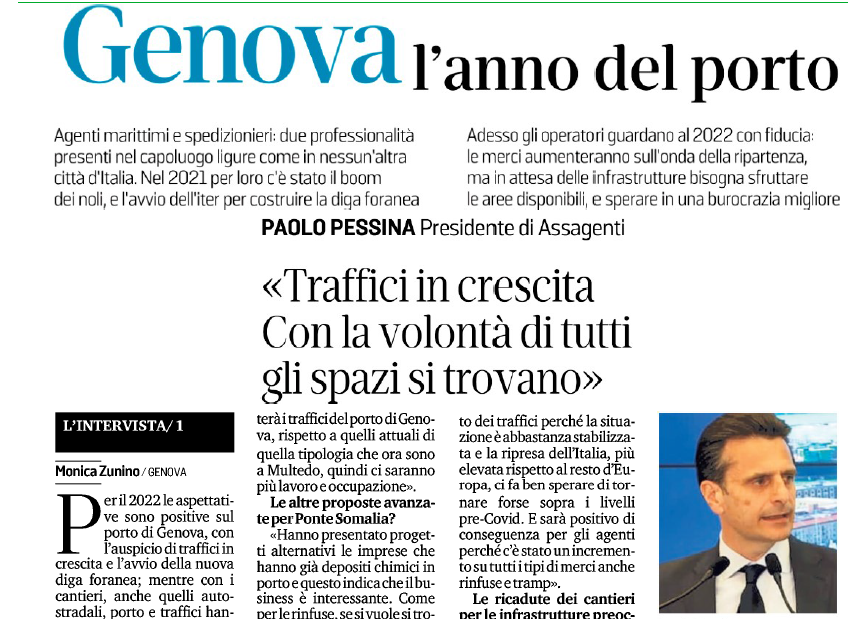 Pessina: Traffici in crescita. Con la volontà di tutti gli spazi si trovano