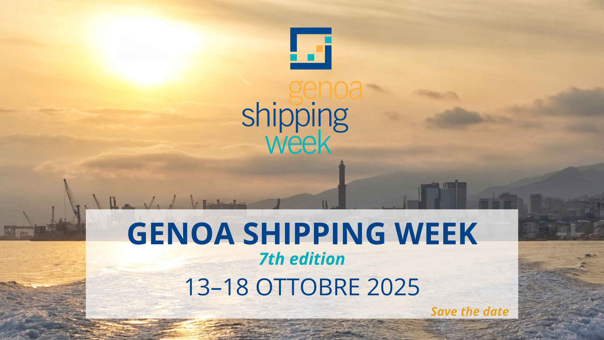 13-18 ottobre 2025: torna la Genoa Shipping Week