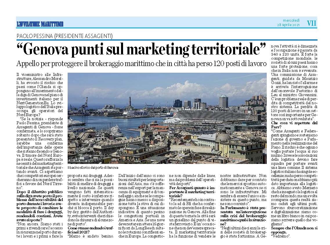 Paolo Pessina: Genova punti sul marketing territoriale