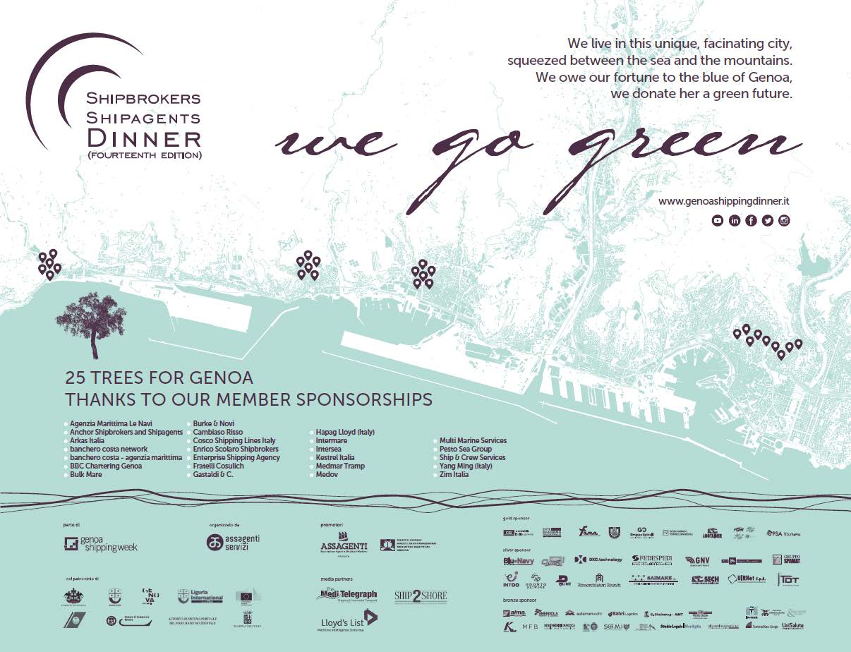 We go green: 25 alberi per Genova grazie ai member sponsor del Dinner 