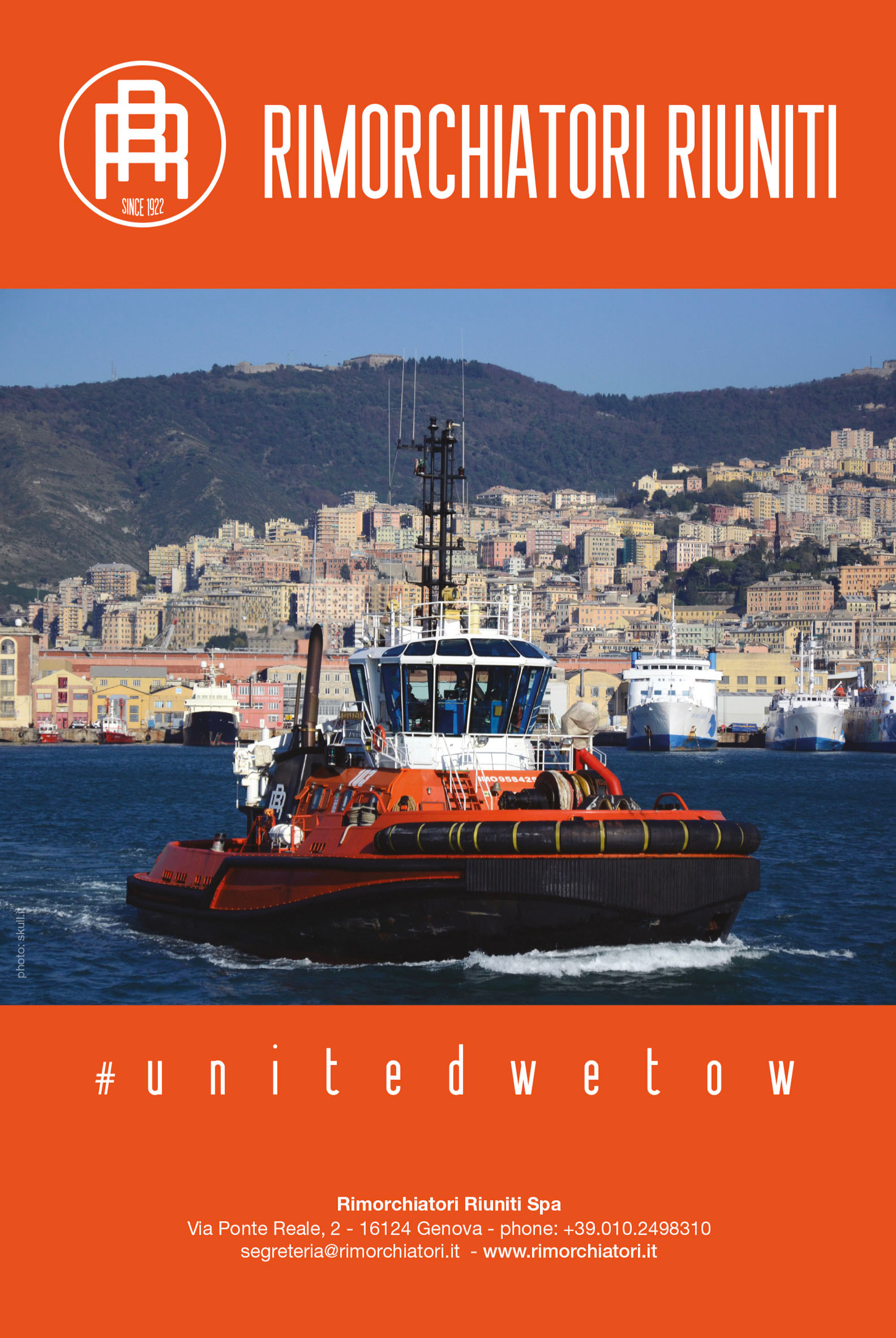 Rimorchiatori Riuniti è il player principale del Mediterraneo per il servizio del rimorchio portuale