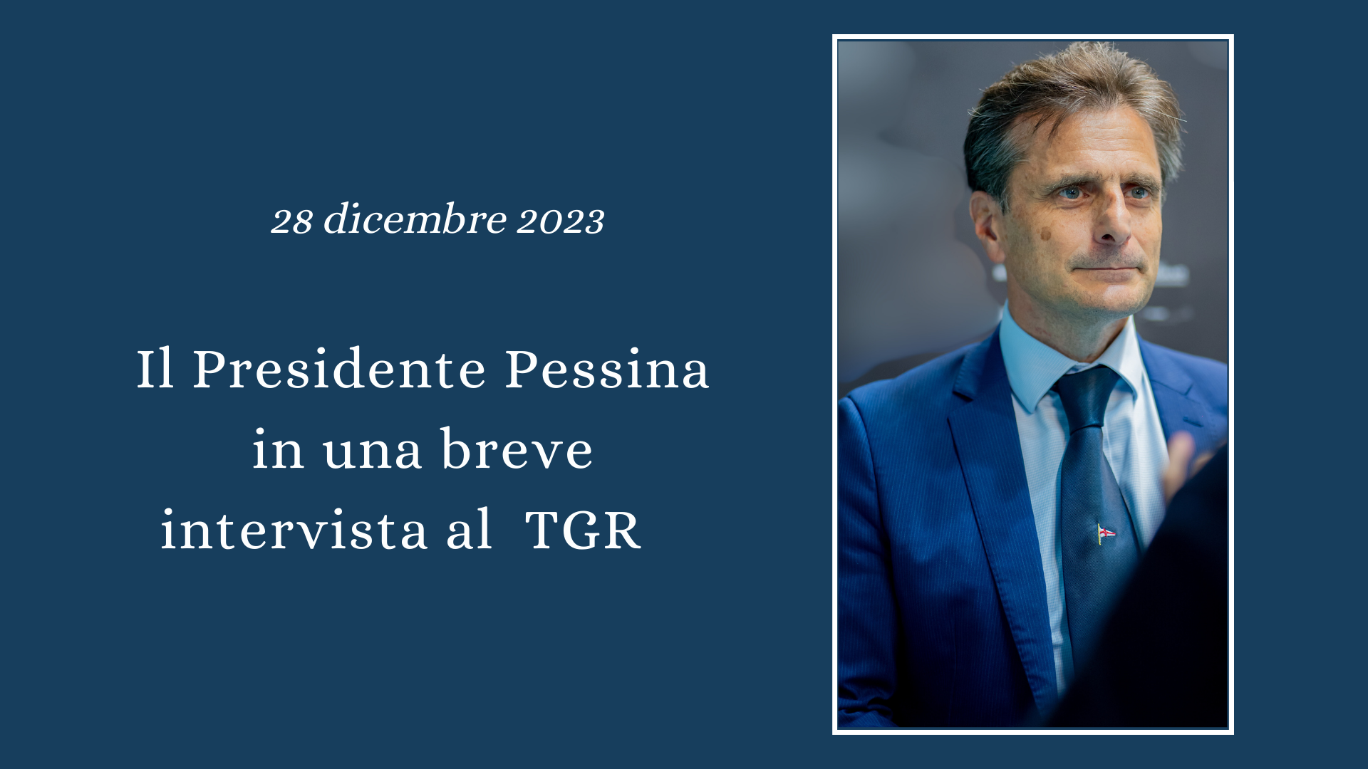 Il Presidente Pessina al TGR