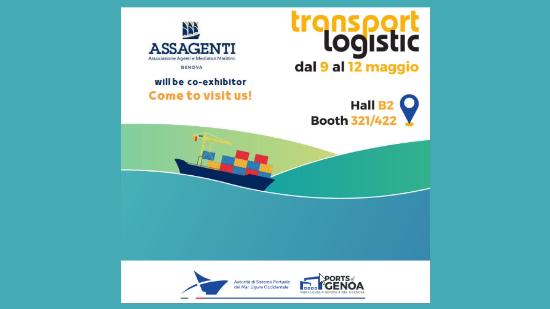 Assagenti co-exhibitor di Autorità di Sistema Portuale a Monaco