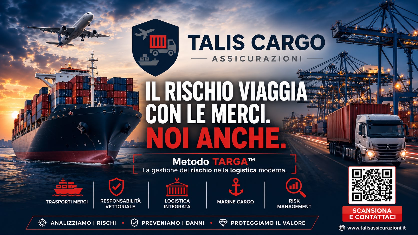 TALIS CARGO ASSICURAZIONI - Il rischio viaggia con le merci. Noi anche.