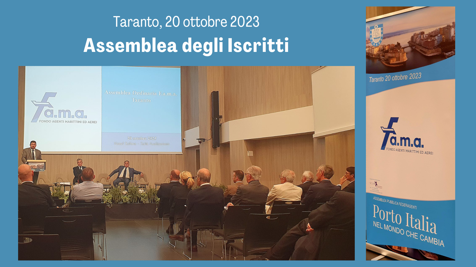 20 ottobre 2023 - Assemblea degli Iscritti al Fondo Agenti Marittimi e Aerei