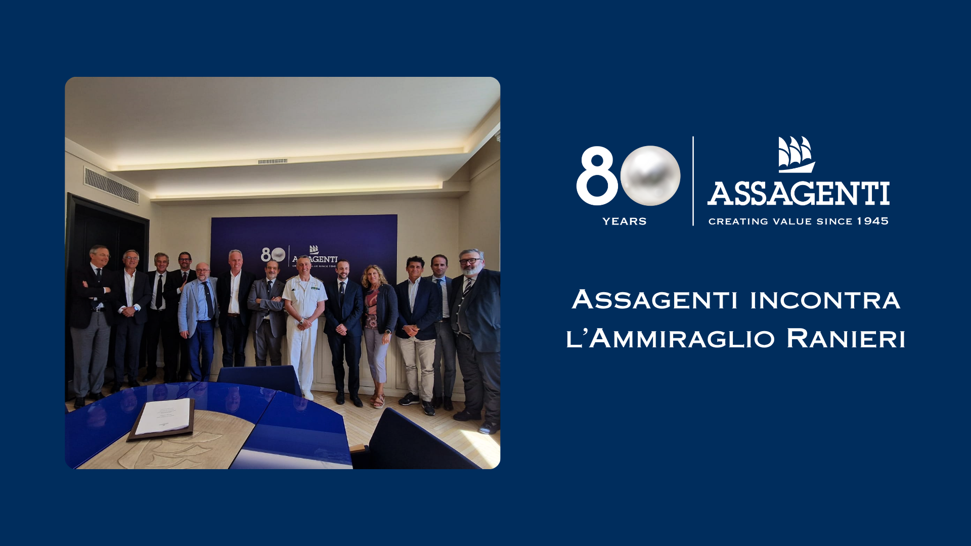 Il Consiglio Assagenti incontra l'Ammiraglio Ranieri 