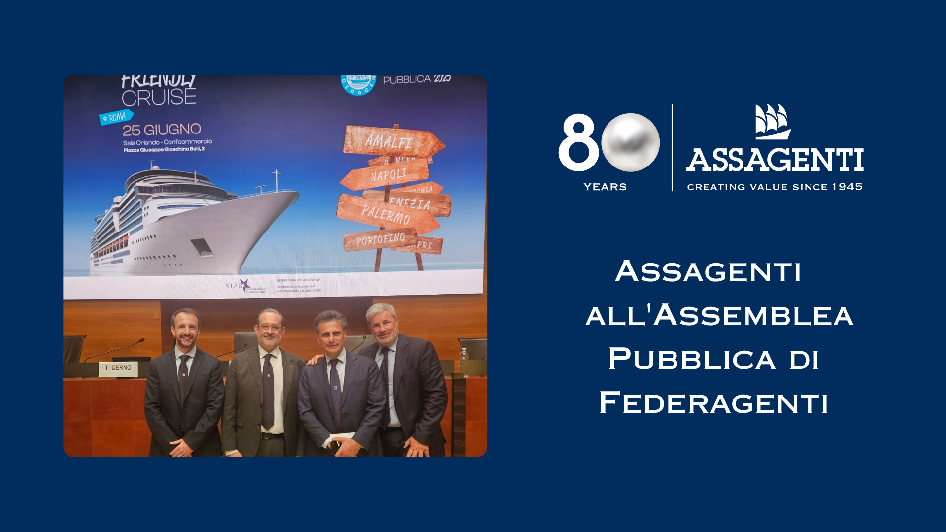 Assagenti presente all'Assemblea Pubblica di Federagenti