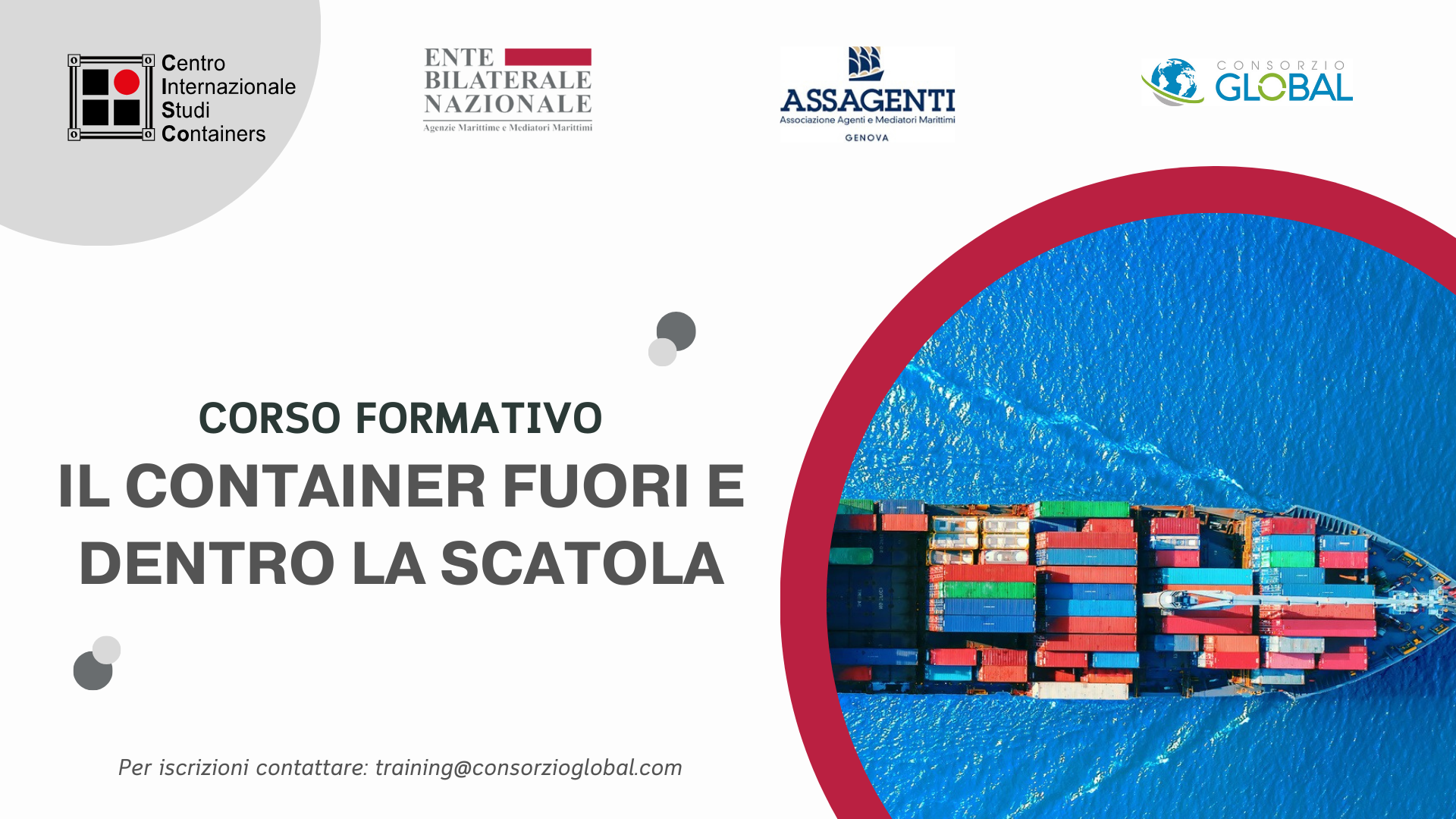Il Container Fuori e Dentro la Scatola - Aperte le iscrizioni 