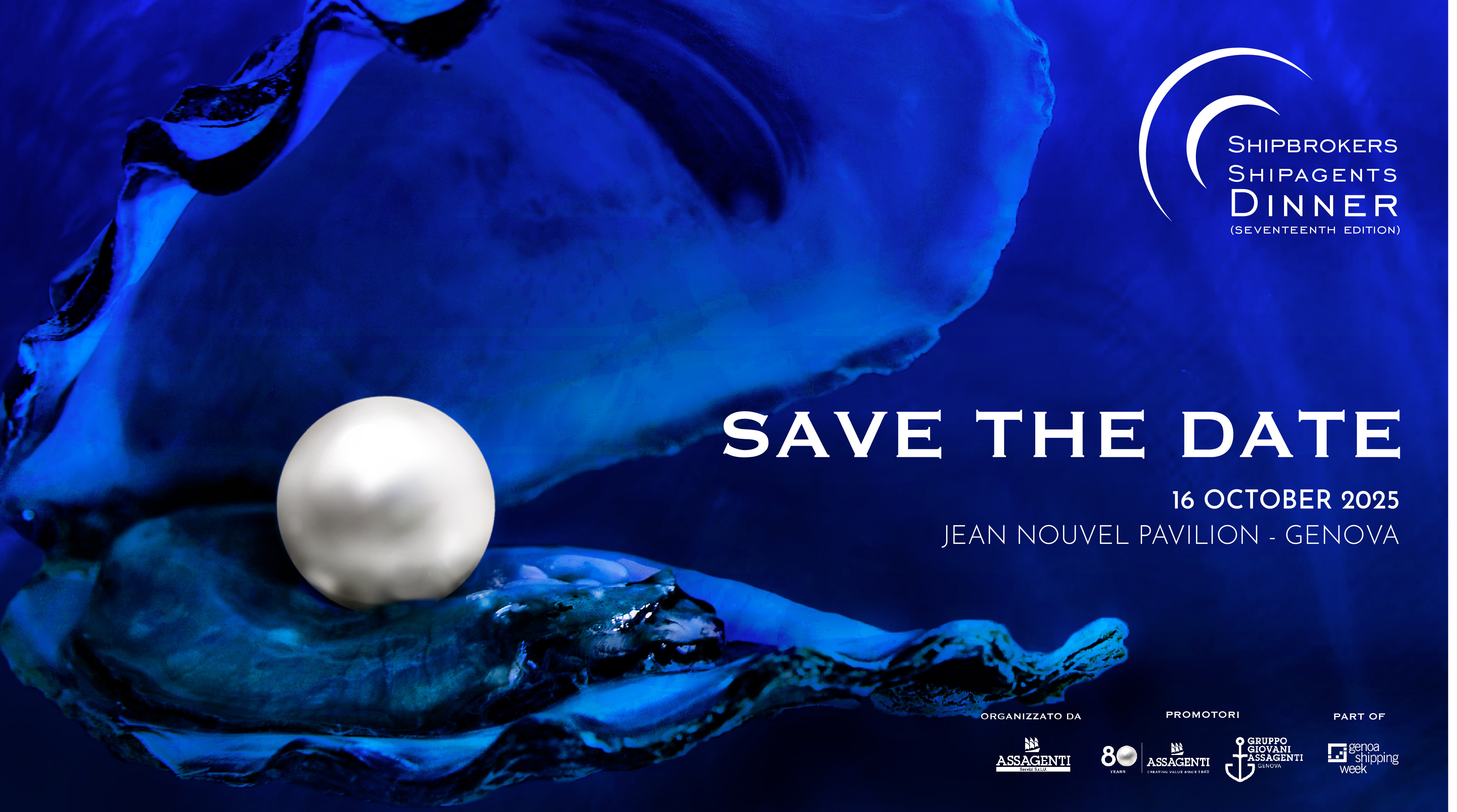 16 ottobre 2025: scopri i metodi di partecipazione allo Shipbrokers and Shipagents Dinner