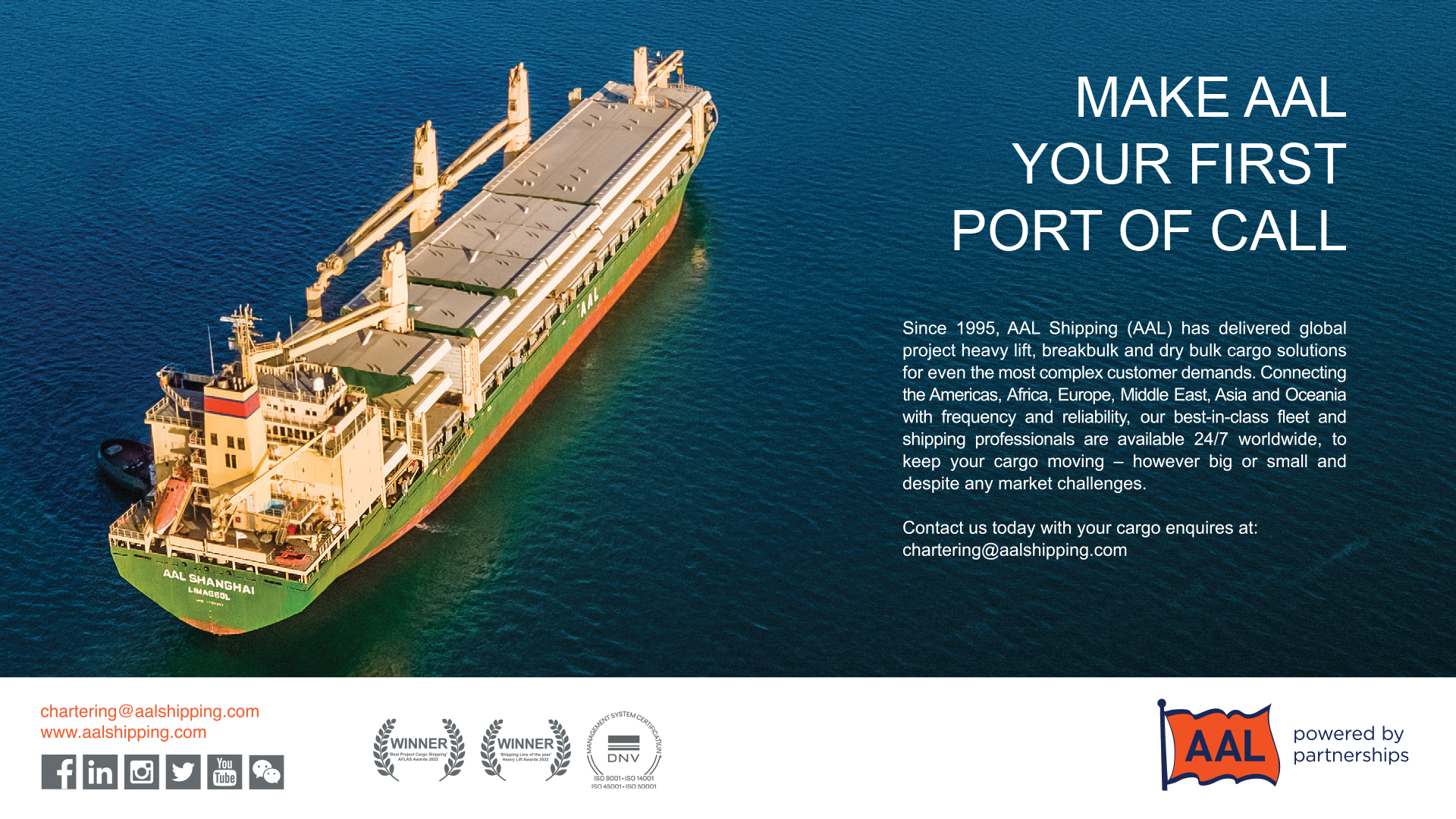 AAL Shipping, an overview