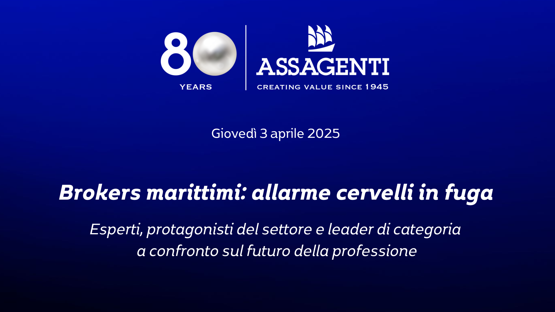 Brokers marittimi: allarme cervelli in fuga